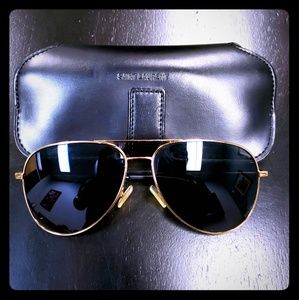 Saint Laurent Aviators with Premium Leather Case